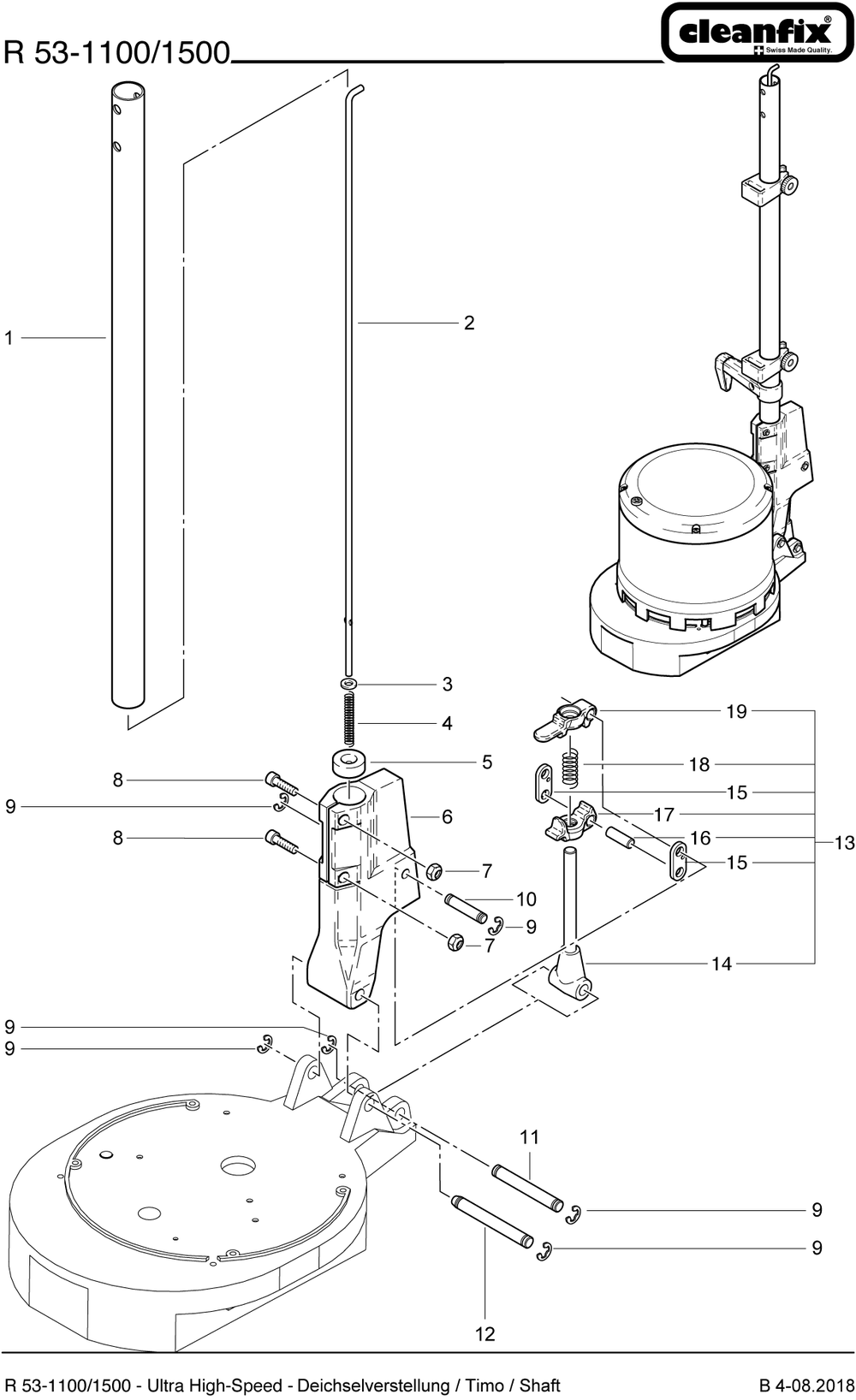 R53-1100 US single disc maschine